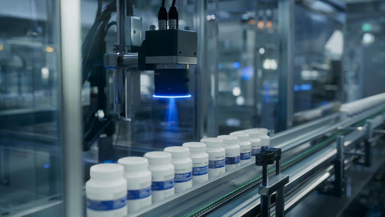 Pharmaceutical Label OCR/Serialization: DaoAI 2D AI AOI Private Deployment for Data Security
