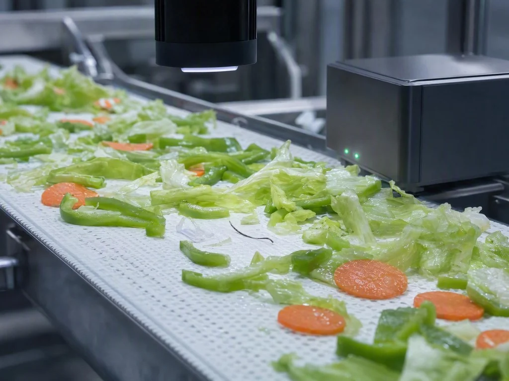 Fresh-Cut Vegetable Small-Object Foreign-Matter Detection