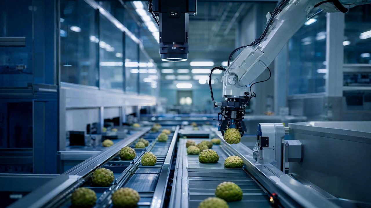 DaoAI 3D Vision: On-Premises Deployment for Food Foreign Object Removal & Grading, Ensuring Data Security