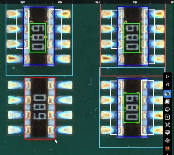 AI 生成的检测区域可由工程师自由调整